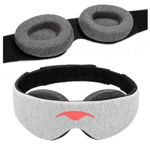 Manta Sleep Mask - 100% Light Blocking, Adjustable Sleeping Mask